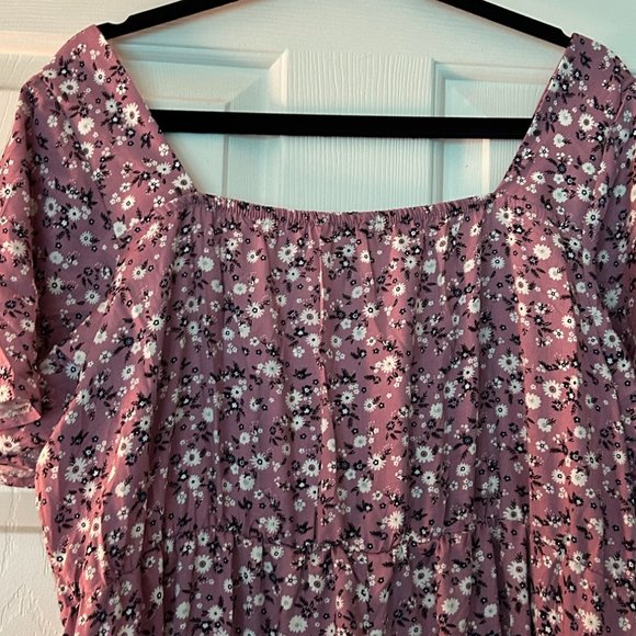 NWT BloomChic Ditsy Floral Drawstring Ruched Pocket Tiered Dress 18/20 (2X) - Picture 8 of 9